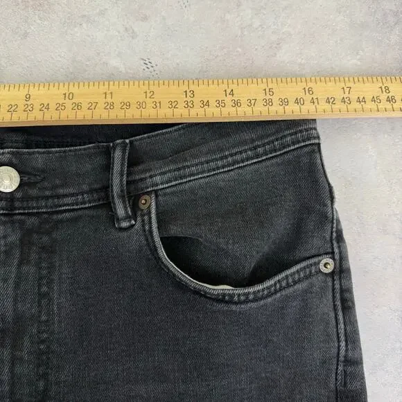 Acne Studios Jeans Mens 31x34 (Act 32x29) Denim Melk Used Blk Pants Made Italy